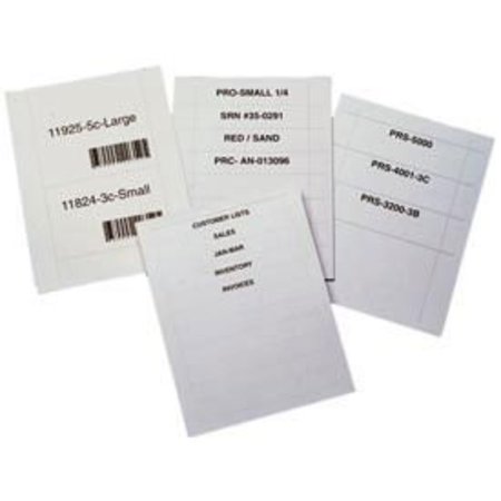 AIGNER INDEX Letter - Pref. Laser Insert Sheets, 1-1/4 x 3, 800PK LI1238